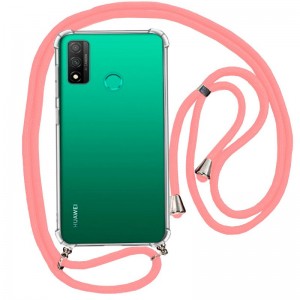 Carcaça COOL para Huawei P Smart 2020 Cordão rosa D