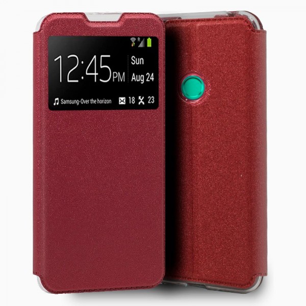 Funda COOL Flip Cover para Huawei P Smart 2020 Liso Rojo D