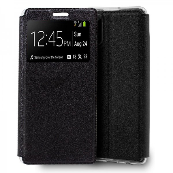 Funda Flip Cover Samsung N980 Galaxy Note 20 Liso Negro D