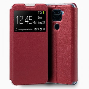 Funda COOL Flip Cover para Xiaomi Redmi Note 9 Liso Rojo D