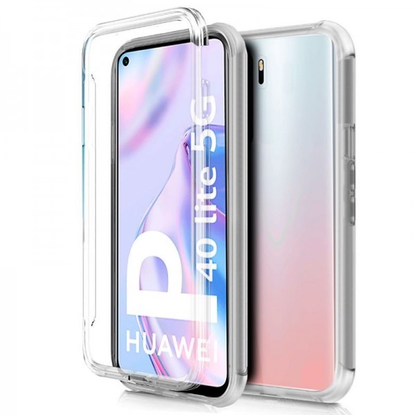 Funda Silicona 3D Huawei P40 Lite 5G (Transparente Frontal + Trasera) D
