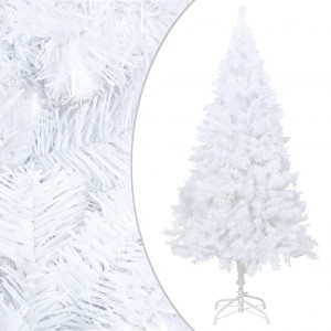 Árbol de Navidad artificial con ramas gruesas PVC blanco 240 cm D