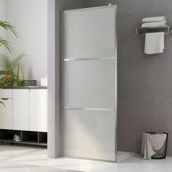 Mampara de ducha accesible vidrio ESG esmerilado 80x195 cm D