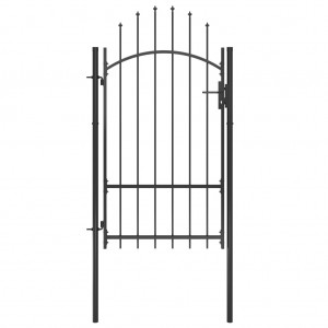 VidaXL Kit de herrajes de puertas correderas acero negro 2 uds 200 cm