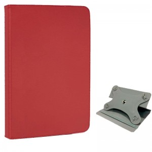 Funda COOL Ebook Tablet 9.7 - 10.5 Pulgadas Polipiel Giratoria Rojo D
