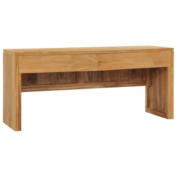 Mueble para TV de madera maciza de teca 100x35x45 cm D