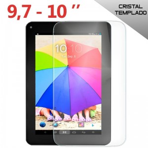 Protector Pantalla Cristal Templado Universal Tablet 9.7 - 10.1 pulg (24,3 x 16,4 cm) D