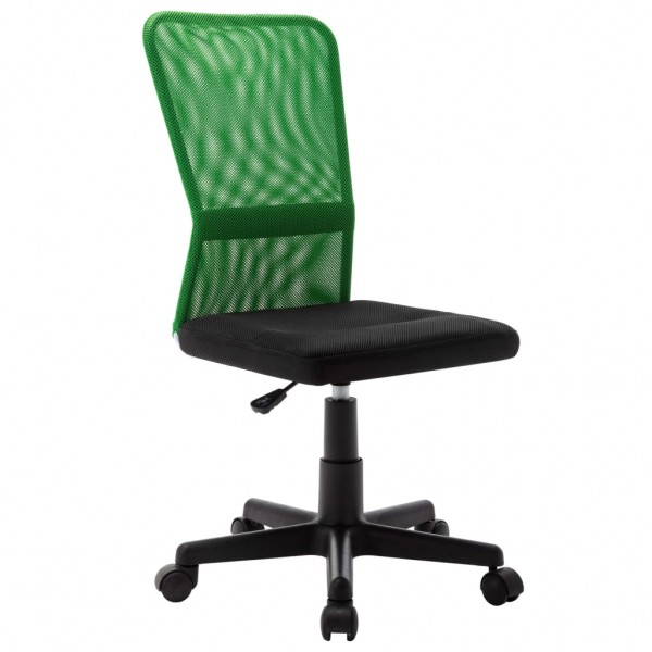 Cadeira de escritório de malha preta e verde 44x52x100 cm D