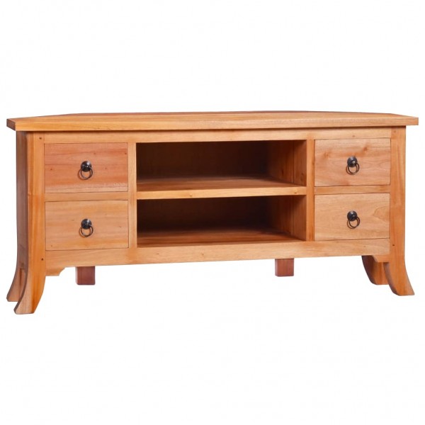 Mueble para TV de madera maciza de caoba 100x40x45 cm D
