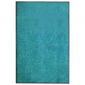Felpudo lavable azul cian 120x180 cm D