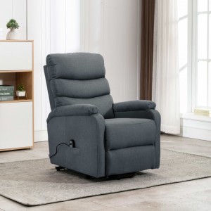 Sillón elevable tela gris claro D