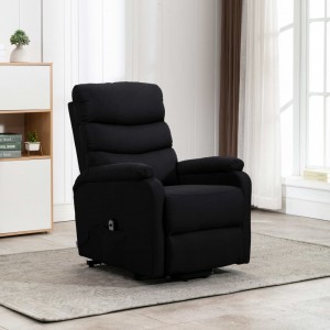 Sillón elevable tela negro D