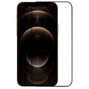 Protetor de cristal temperado COOL para iPhone 12 Pro Max (FULL 3D Preto) D