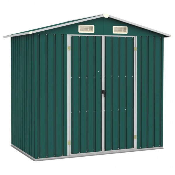 Cobertura de jardim de aço galvanizado verde 205x129x183 cm D