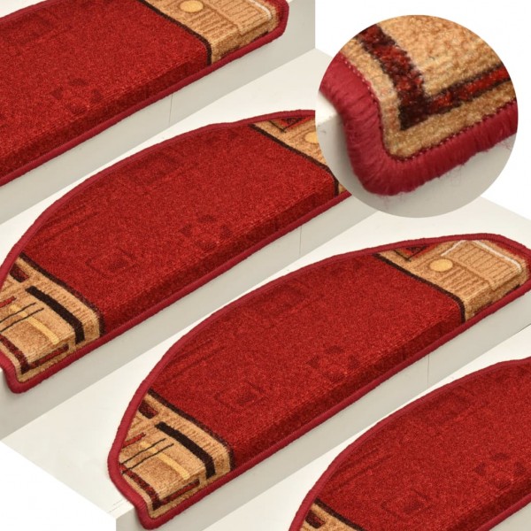 Almofada auto-adhesiva de escada vermelha de 15 cm x 21 cm x 4 cm D