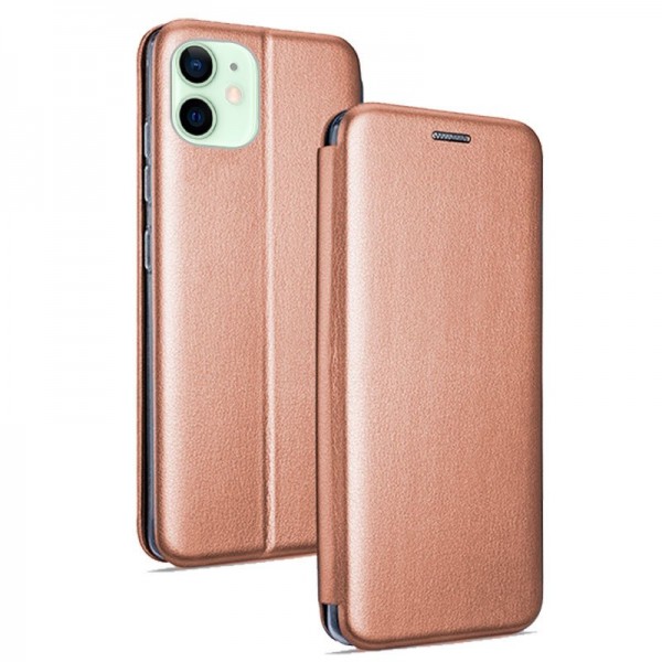 Funda COOL Flip Cover para iPhone 12 / 12 Pro Elegance Rose Gold D