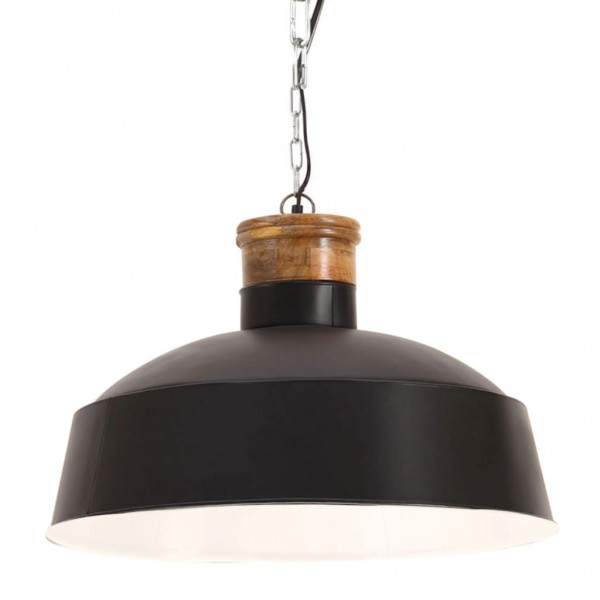 Lámpara colgante industrial 58 cm negro E27 Lámpara colgante industrial 58 cm negro E27 D