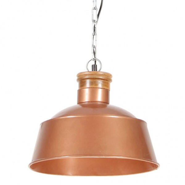 Lámpara colgante industrial 32 cm cobre E27 D