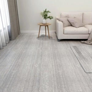 Lamas para suelo autoadhesivas 55 uds PVC 5.11 m² gris D