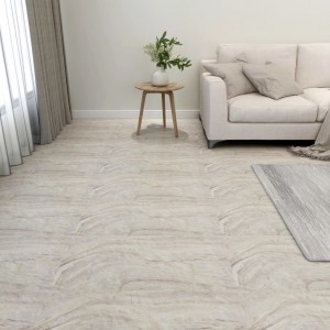 Lamas para suelo autoadhesivas 55 uds PVC 5.11 m² beige D