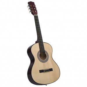 Guitarra clásica para principiantes madera tilo negro 3/4 36 D