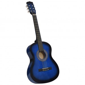 Guitarra clásica para principiantes y niños azul 3/4 36 D