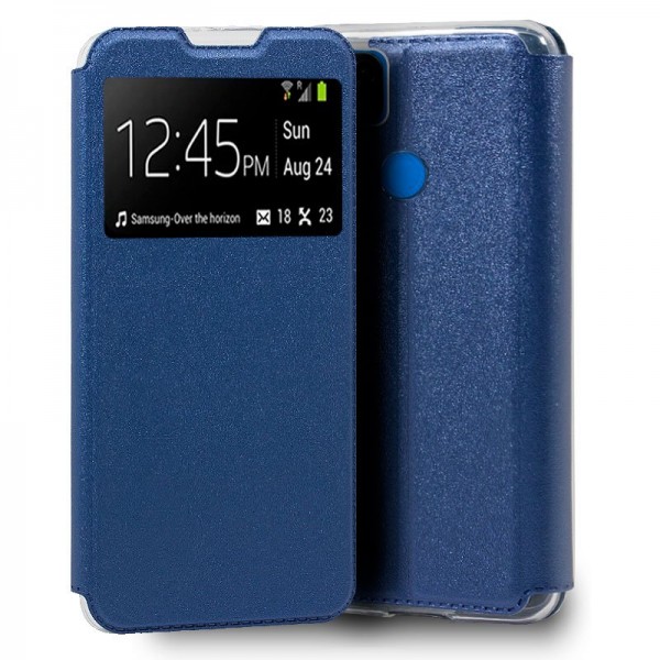 Funda COOL Flip Cover para Xiaomi Redmi 9C / 10A Liso Azul D