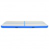 Esterilla inflable de gimnasia con bomba PVC azul 300x100x20 cm 3