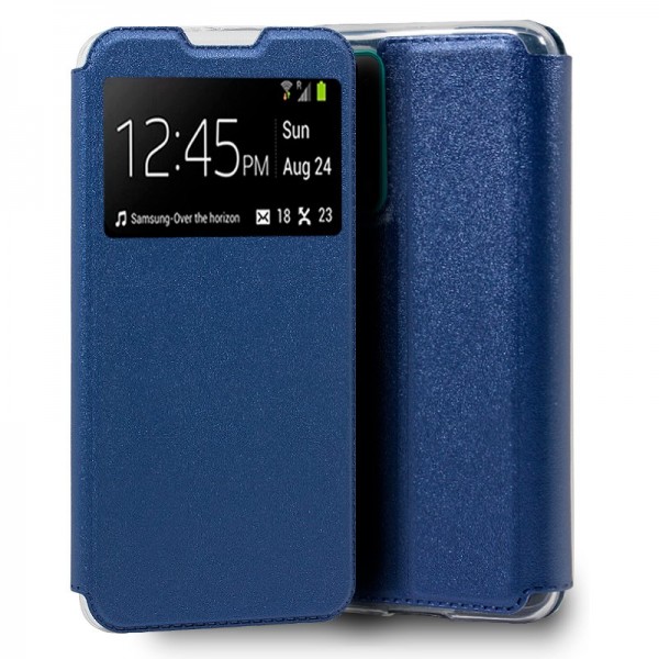 Funda Flip Cover Huawei P Smart 2021 Liso Azul D