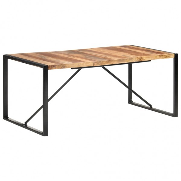 Mesa de comedor madera maciza con acabado sheesham 180x90x75 cm D