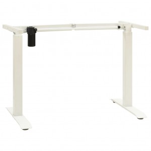 Estructura de escritorio motorizada altura ajustable blanca D