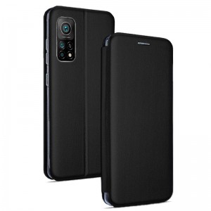 Fundação COOL Capa de Flip para Xiaomi Meu 10T / Meu 10T Pro Preto Elegância D