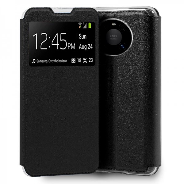 Funda Flip Cover Huawei Mate 40 Pro / 40 Pro Plus Liso Negro D