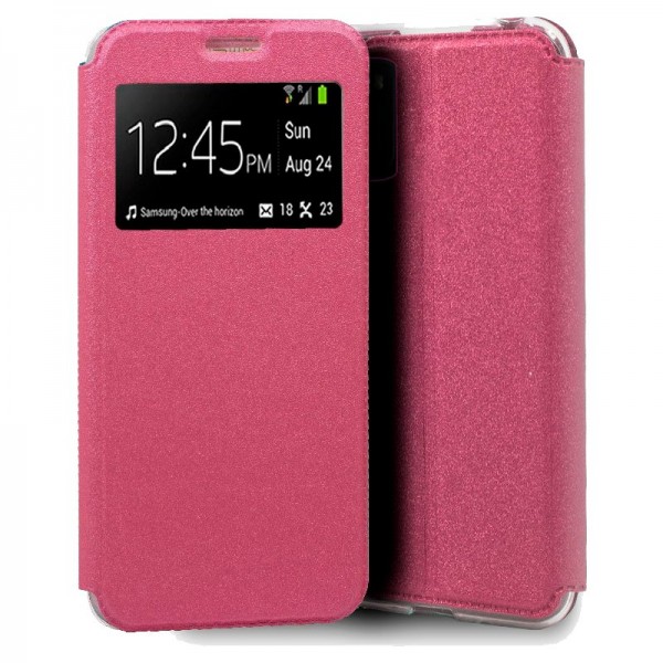 Funda Flip Cover Xiaomi Pocophone M3 Liso Rosa D