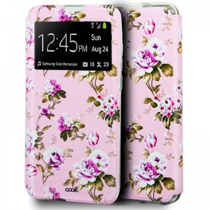 Fundação COOL Flip Cover para iPhone 12 mini gavetas de flores D