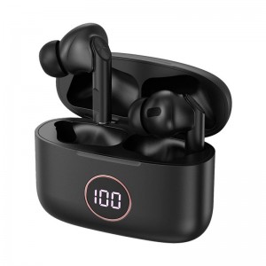 Fones de ouvido Bluetooth Dual Pod Earbuds Display COOL AIR Pro Negro D