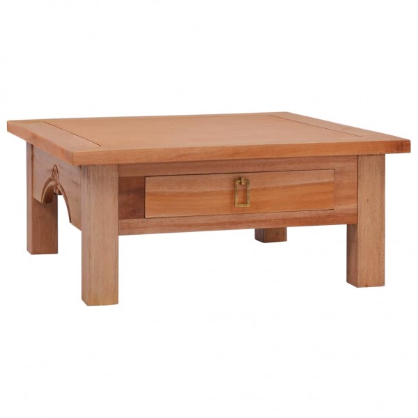 Mesa de centro de madera maciza caoba 68x68x30 cm D