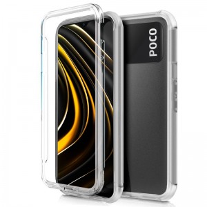 Fundação COOL Silicone 3D para Xiaomi Pocophone M3 (Border Transparent + Trasera) D