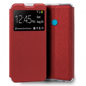 Fundação COOL Capa de Flip para Samsung M115 Galaxy M11 / A11 Luz Vermelha D