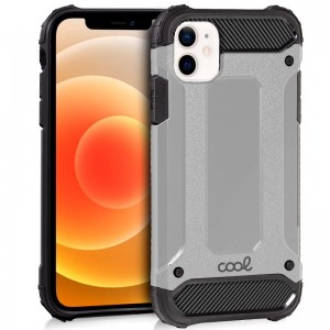 Carcaça COOL para iPhone 12 mini caso rígido prata D