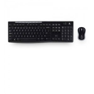 Teclado + Mouse LOGITECH MK270 Sem Fio Preto D