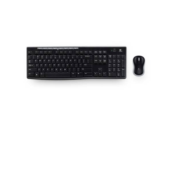 Teclado + Mouse LOGITECH MK270 Sem Fio Preto D