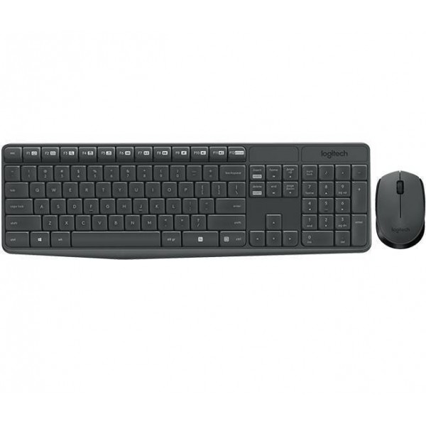 TECLADO+RATON LOGITECH MK235 WIRELESS NEGRO D