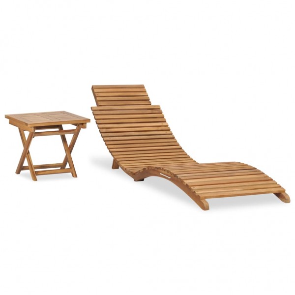 Cama de cama dobrável com mesa de madeira maciça de teca D