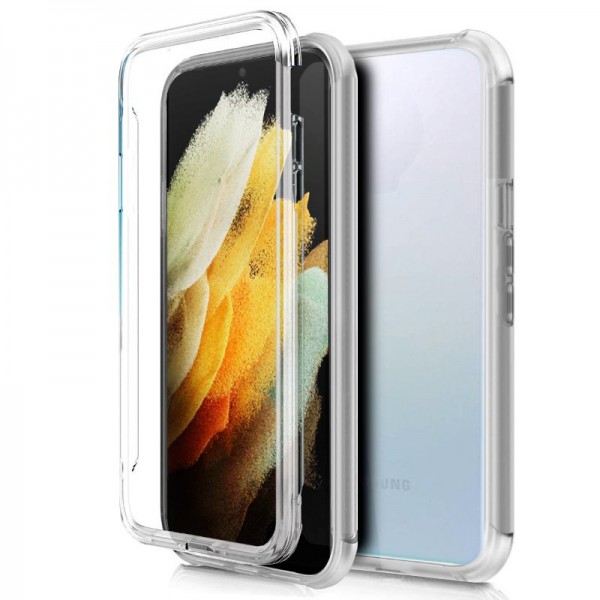 Funda COOL Silicona 3D para Samsung G998 Galaxy S21 Ultra (Transparente Frontal + Trasera) D