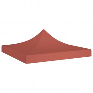 Tecto de tenda para celebrações terracota 3x3 m 270 g/m2 D