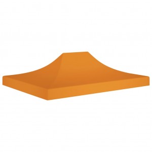 Techo de carpa para celebraciones naranja 4x3 m 270 g/m² D