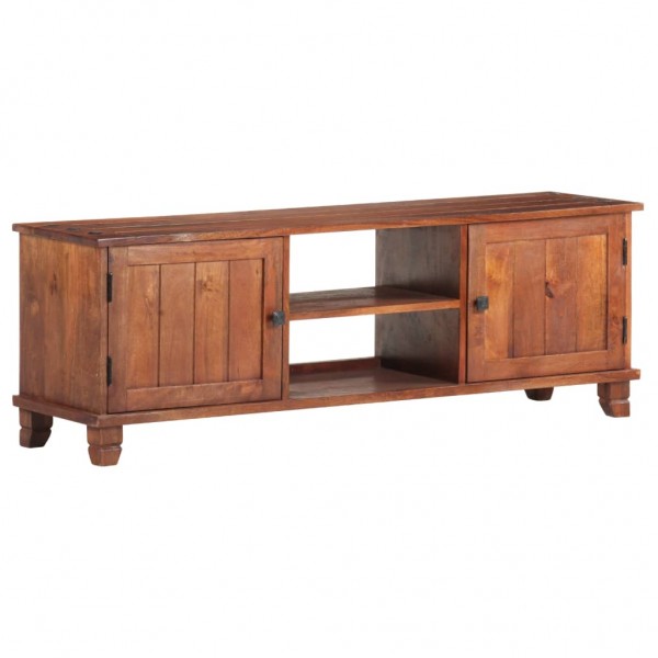 Mueble para TV madera maciza de acacia marrón miel 120x30x41 cm D
