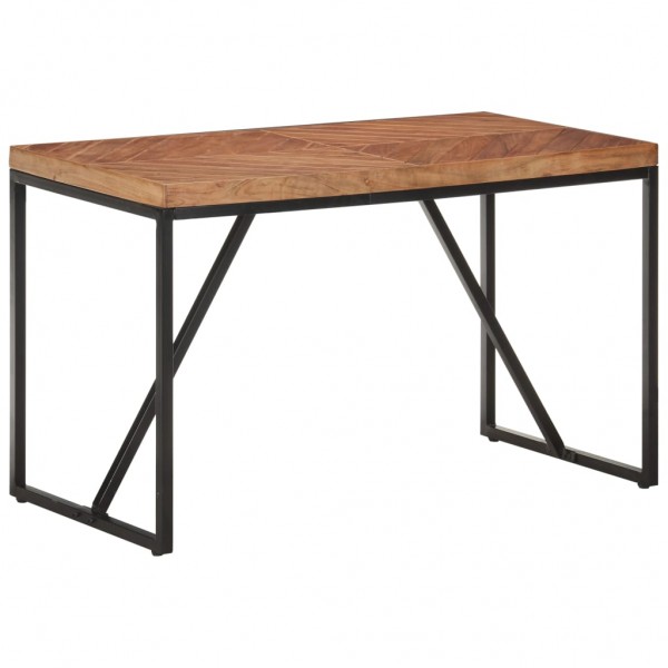 Mesa de jantar de madeira maciça de acacia e mangue 120x60x76 cm D
