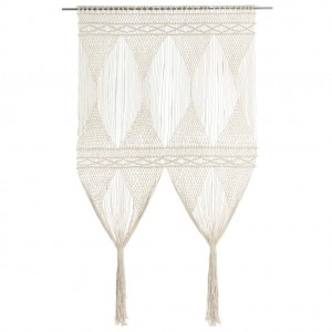 Cortina de macrame de algodão D